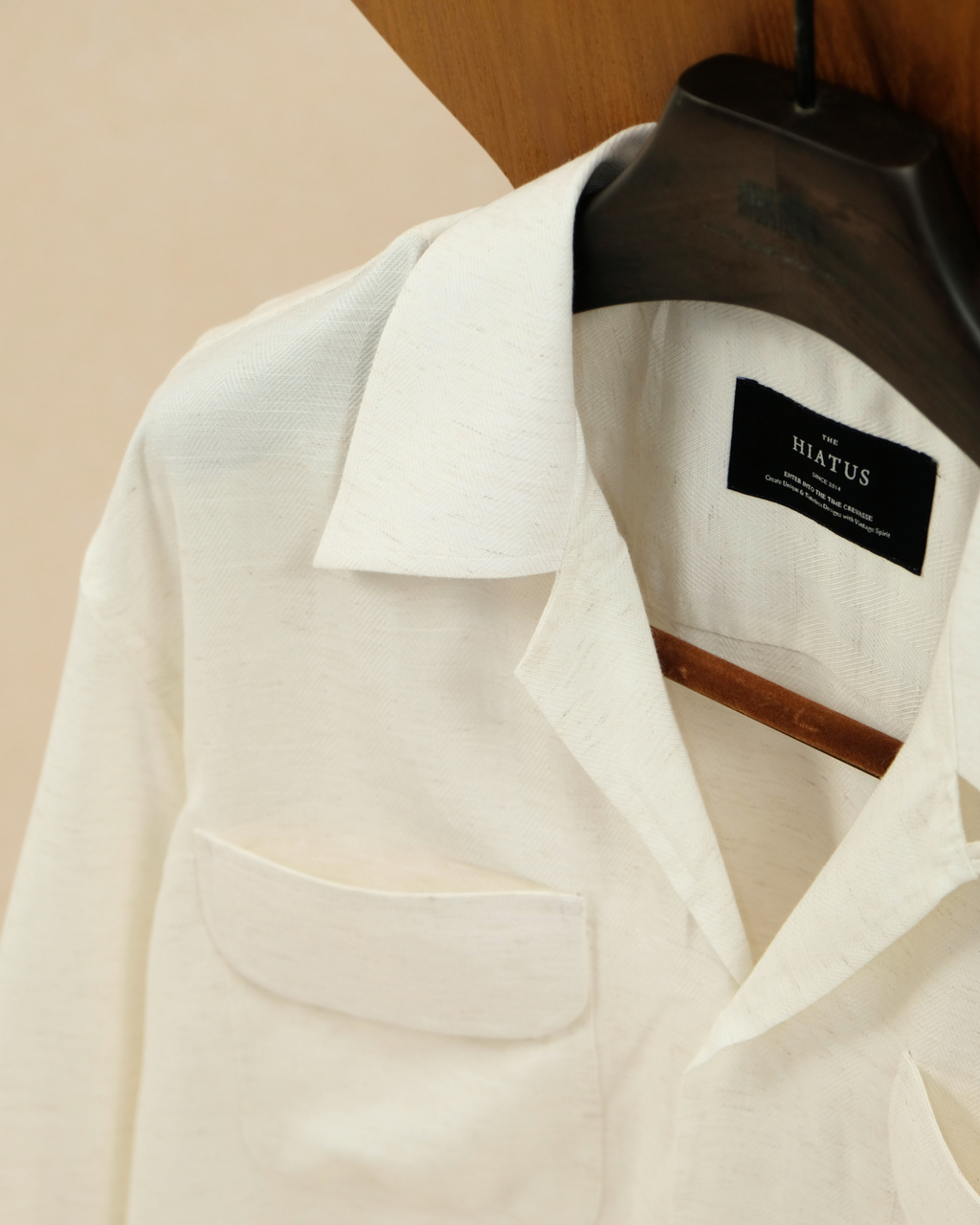 White Shirt Jacket with Chest Pocket