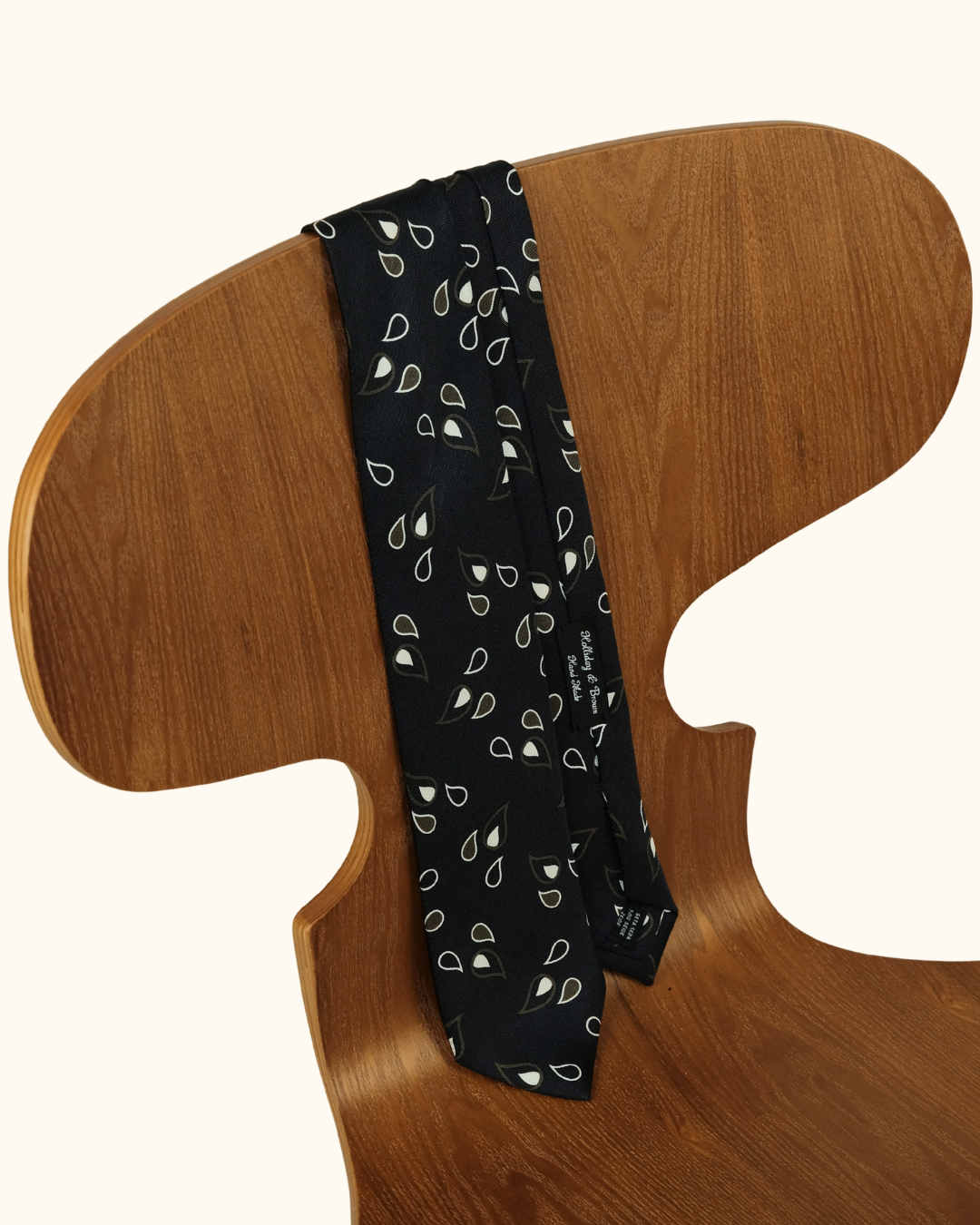 Holliday & Brown Dark Navy Teardrop Tie