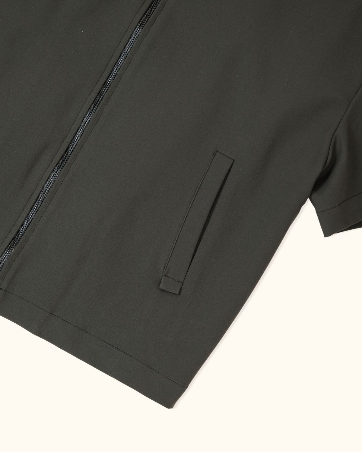 Short Sleeve Zip-Up Jacket