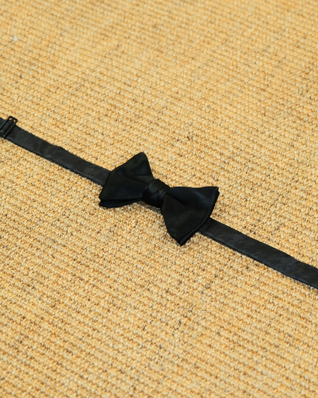 HIATUS Jet Black Satin Bowtie