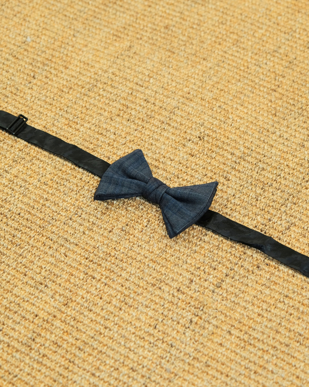 HIATUS Slate Blue Check Bowtie